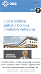 Mobile Screenshot of bolnica-zabok.hr